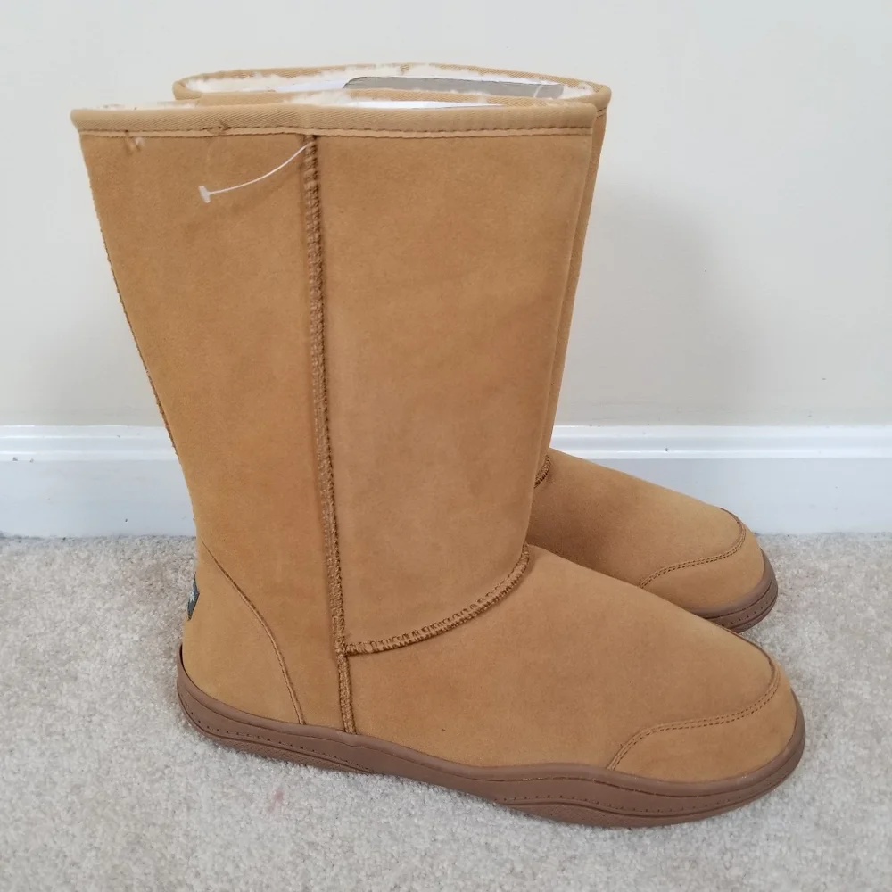 Guide Gear Suede Boots Sheepskin Footbed Mens 12 Unused Minor Imperfections